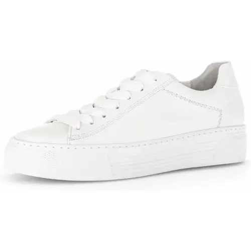 Leather Sneakers , female, Sizes: 7 UK, 6 UK, 8 UK, 3 UK, 4 UK - Gabor - Modalova