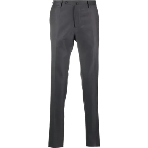Grey Wool Trousers, Slim Cut , male, Sizes: 2XL - Incotex - Modalova