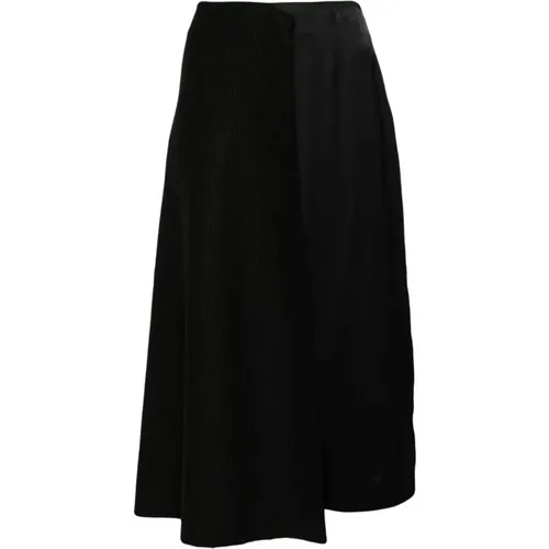 Dark Grey Skirt , female, Sizes: XS, S - Plan C - Modalova