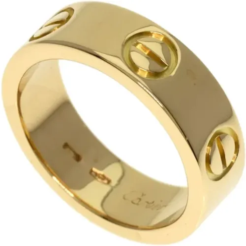 Pre-owned Gold rings , female, Sizes: ONE SIZE - Cartier Vintage - Modalova