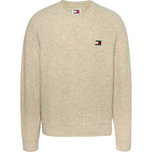 Crewneck Sweater with Traditional Details , male, Sizes: L, M, S, XS - Tommy Jeans - Modalova