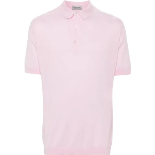 Cotton Polo Shirt Short Sleeves , male, Sizes: XL - John Smedley - Modalova