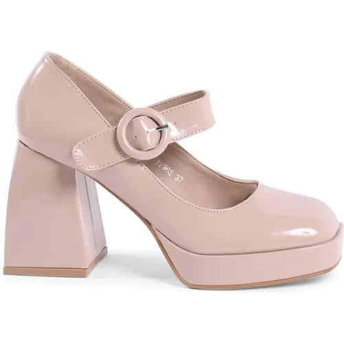 Nude Mary Jane Pump mit Absatz - 19v69 Italia - Modalova