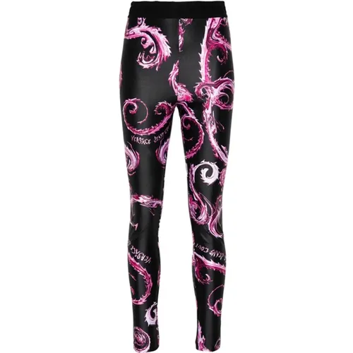 Watercolor Couture Leggings , Damen, Größe: 2XS - Versace Jeans Couture - Modalova