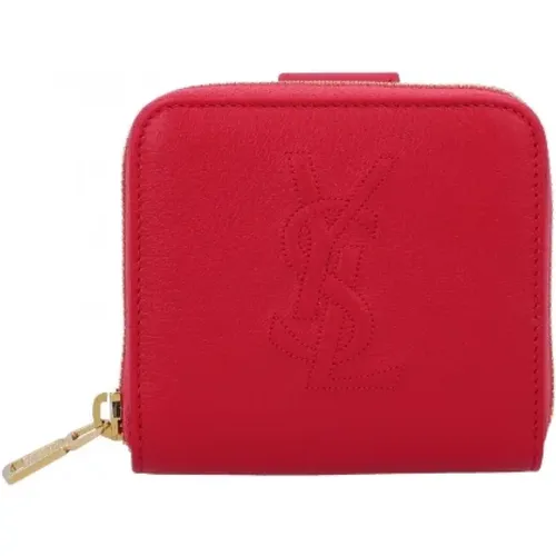 Pre-owned Leather wallets , female, Sizes: ONE SIZE - Yves Saint Laurent Vintage - Modalova