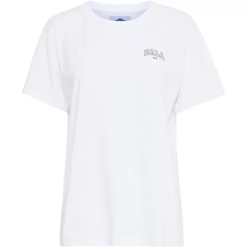 Grafik Print T-Shirt , Damen, Größe: S - Ball - Modalova