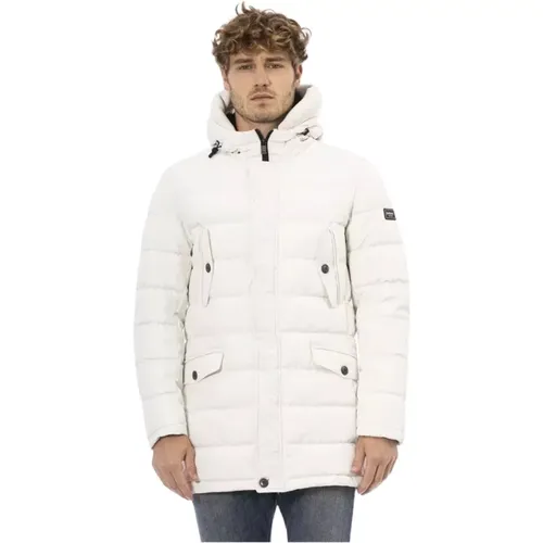 Hooded Polyester Jacket with Zip Closure , male, Sizes: M, XL, L, 3XL, 2XL - Baldinini - Modalova