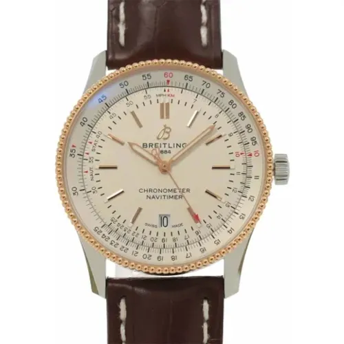 Pre-owned Rose Gold watches , male, Sizes: ONE SIZE - Breitling Pre-owned - Modalova