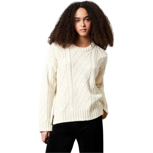 Lana Woll-Crewneck-Sweater , Damen, Größe: XS - Massimo Alba - Modalova