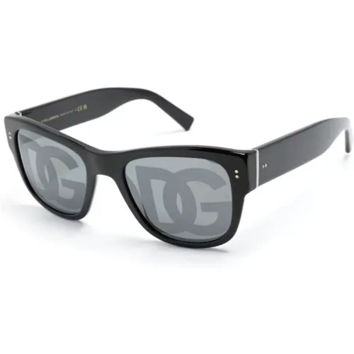 Schwarze Sonnenbrille 501M - Stilvoll und vielseitig , Herren, Größe: 52 MM - Dolce & Gabbana - Modalova
