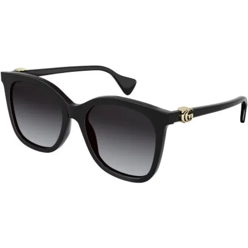 Grey Sunglasses , unisex, Sizes: 55 MM - Gucci - Modalova