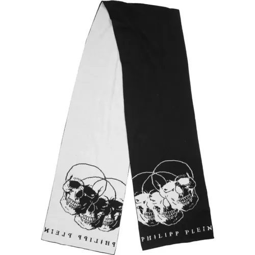 Jacquard Pattern Wool Scarf , unisex, Sizes: ONE SIZE - Philipp Plein - Modalova