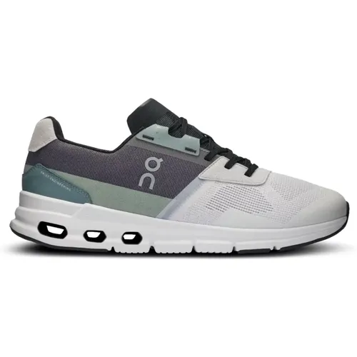 Cloudrift White Grey Sneakers , male, Sizes: 12 1/2 UK, 14 UK, 9 UK, 10 UK, 13 UK, 7 UK - ON Running - Modalova