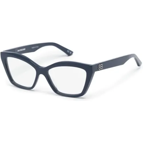 Blaue Optische Brille Stilvoll und vielseitig , Damen, Größe: 55 MM - Balenciaga - Modalova