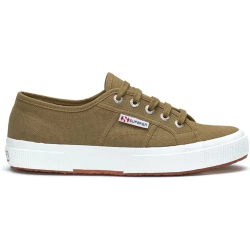 Klassische Leinwand Sneakers - Grün , Herren, Größe: 45 EU - Superga - Modalova