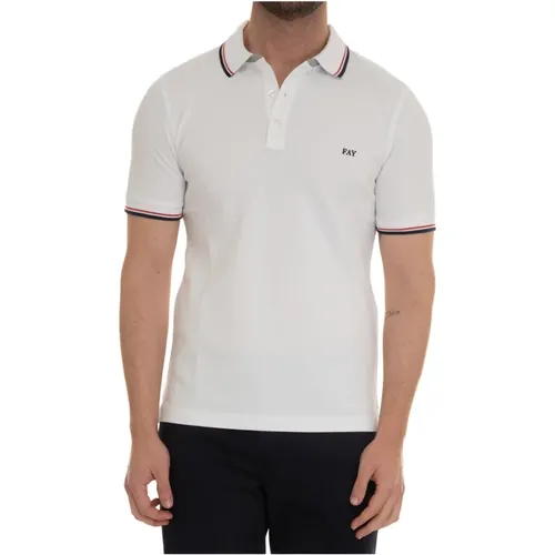 Short sleeve Poloshirt , Herren, Größe: 3XL - Fay - Modalova