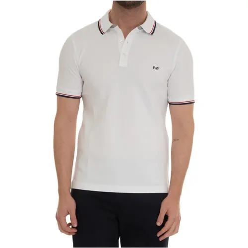 Short sleeve polo shirt , male, Sizes: 2XL, M, XL, 3XL - Fay - Modalova
