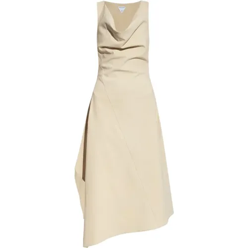 Asymmetric sleeveless dress , female, Sizes: S, M, XS - Bottega Veneta - Modalova