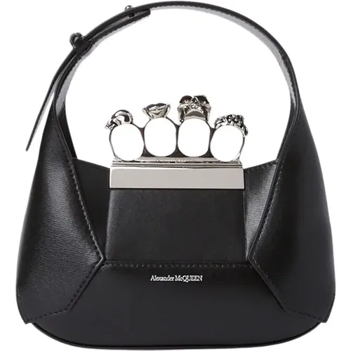 Embellished Leather Mini Bag , female, Sizes: ONE SIZE - alexander mcqueen - Modalova