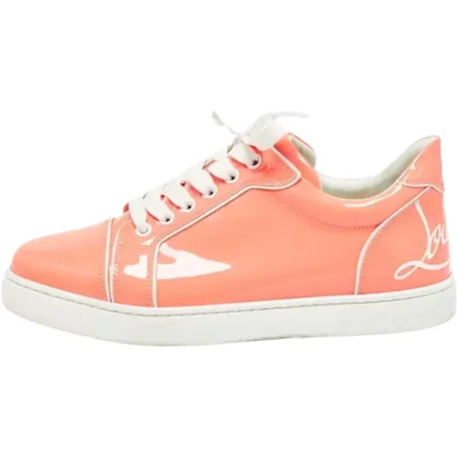 Pre-owned Leather sneakers , female, Sizes: 6 UK - Christian Louboutin Pre-owned - Modalova