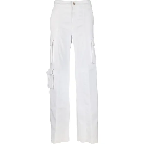 Weiße Jeanshose - Oversized Fit , Damen, Größe: XS - Versace Jeans Couture - Modalova