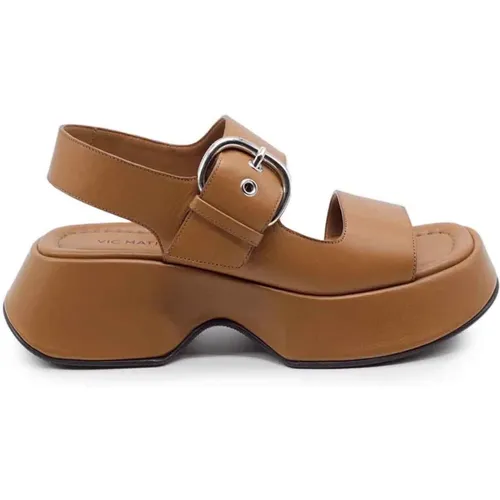 Nappa Calfskin Band Sandals , female, Sizes: 5 1/2 UK - Vic Matié - Modalova