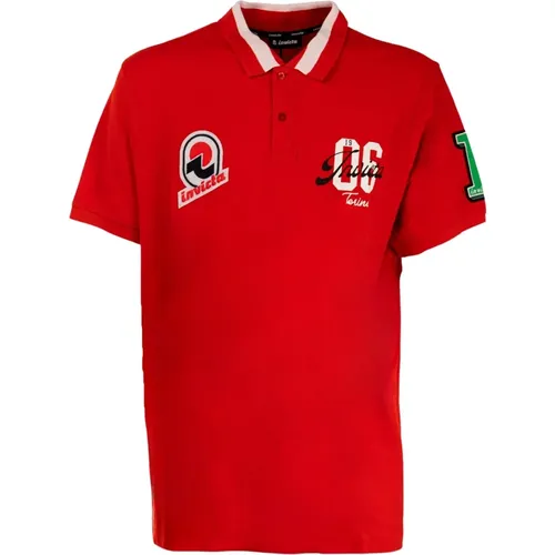 Herren Polo Rot Sommer , Herren, Größe: 2XL - Invicta - Modalova