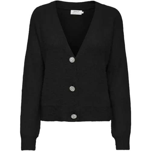 Onlella Piumo LS Cardigan CC KNT Schwarz | Freewear Schwarz , Damen, Größe: XL - Only - Modalova