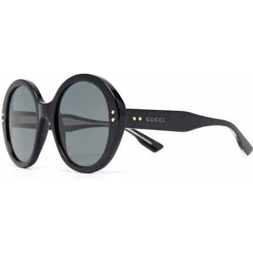 Schwarze Sonnenbrille, stilvoll und vielseitig , Damen, Größe: 54 MM - Gucci - Modalova