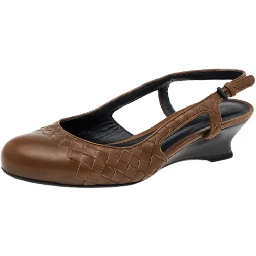 Pre-owned Leather sandals , female, Sizes: 5 UK - Bottega Veneta Vintage - Modalova