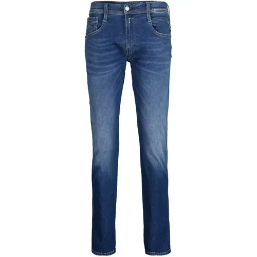 Moderne Slim-Fit Jeans , Herren, Größe: W33 L34 - Replay - Modalova