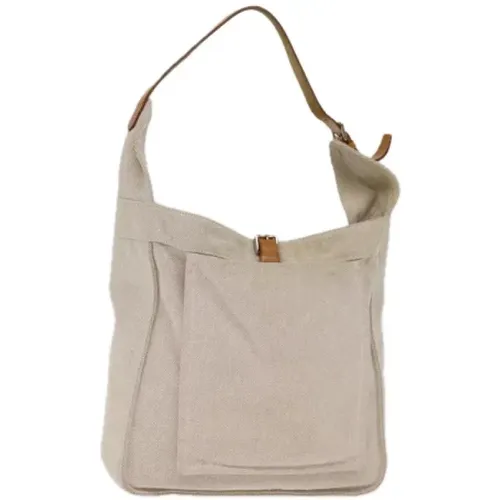 Pre-owned Canvas handbags , female, Sizes: ONE SIZE - Hermès Vintage - Modalova