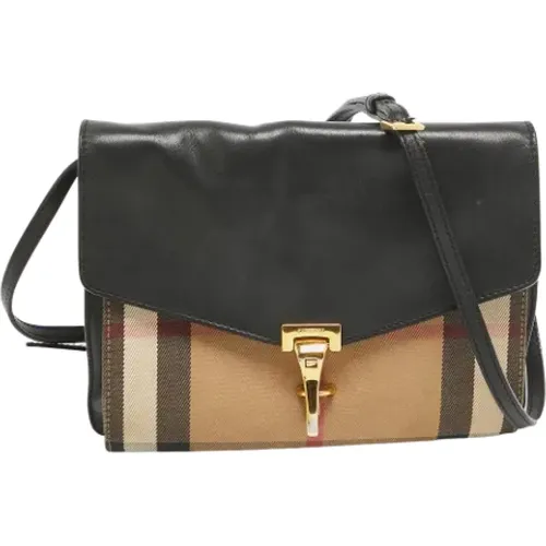 Pre-owned Leather shoulder-bags , female, Sizes: ONE SIZE - Burberry Vintage - Modalova