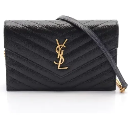 Pre-owned Leather shoulder-bags , female, Sizes: ONE SIZE - Yves Saint Laurent Vintage - Modalova