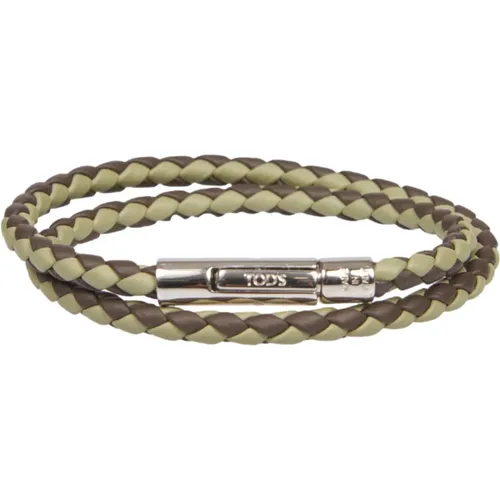 Double Twist MyColors Bracelet in /Brown , male, Sizes: ONE SIZE - TOD'S - Modalova