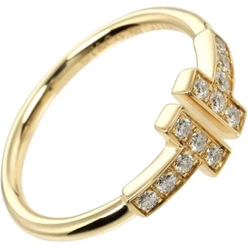 Pre-owned Gold rings , female, Sizes: ONE SIZE - Tiffany & Co. Pre-owned - Modalova