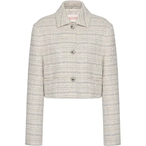 Tweed Jackets Embellished Buttons , female, Sizes: M, XS, S - Valentino - Modalova