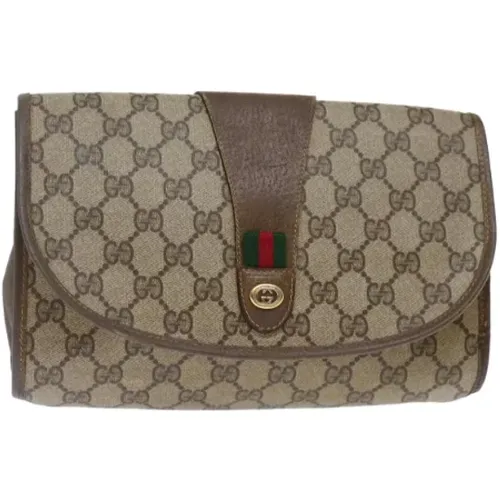 Pre-owned Leather clutches , female, Sizes: ONE SIZE - Gucci Vintage - Modalova