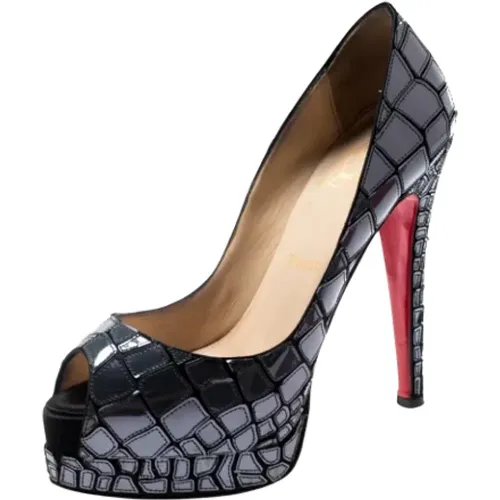 Pre-owned Satin heels , female, Sizes: 3 1/2 UK - Christian Louboutin Pre-owned - Modalova