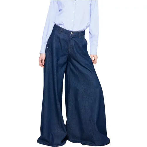 High-Waist Wide-Leg Jeans , Damen, Größe: W25 - Silvian Heach - Modalova