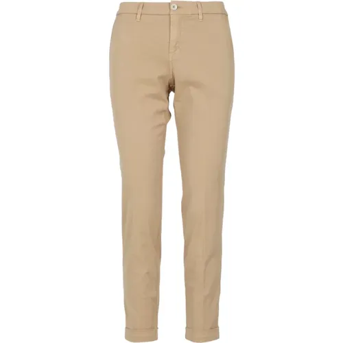 Baumwollhose Regular Fit Taschen , Damen, Größe: W30 - Fay - Modalova