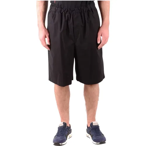 Monochromatic Long Bermuda Shorts for Men , male, Sizes: S, XS - alexander mcqueen - Modalova