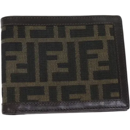 Pre-owned Canvas wallets , female, Sizes: ONE SIZE - Fendi Vintage - Modalova