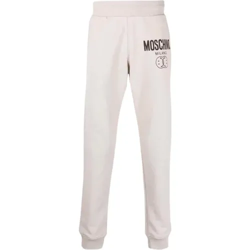 Double Smiley® World Jogging Pants , male, Sizes: XS - Moschino - Modalova