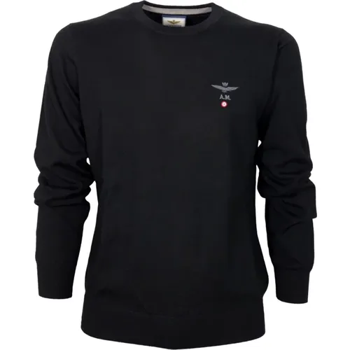 Versatile Casual Wool Sweater in , male, Sizes: 2XL, M, L - aeronautica militare - Modalova