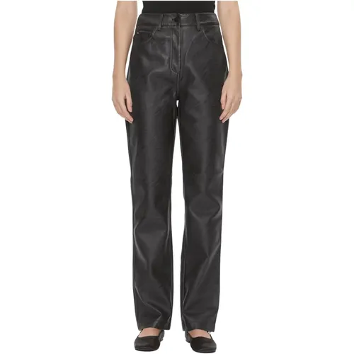 Faux Leather Palazzo Pants , female, Sizes: M, XS, L, S - Calvin Klein Jeans - Modalova