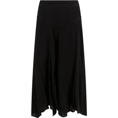 High Waist Skirt with Embroidered Profiles , female, Sizes: XS - Isabel marant - Modalova