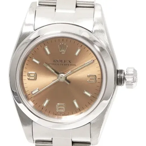 Pre-owned Metal watches , female, Sizes: ONE SIZE - Rolex Vintage - Modalova