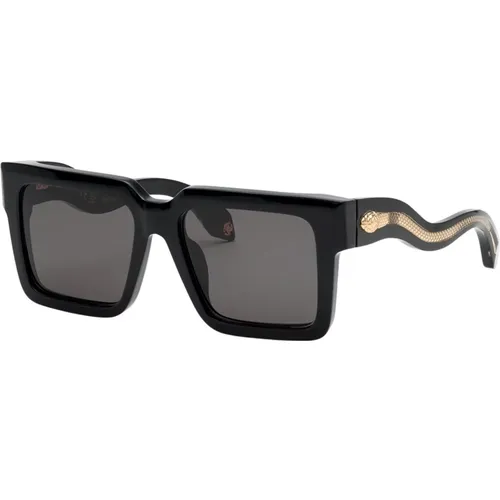 Women's Sunglasses Square Glossy , female, Sizes: 55 MM - Roberto Cavalli - Modalova