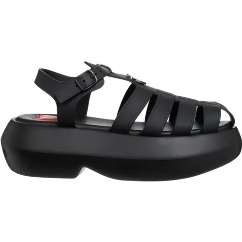 Adjustable Strap Chunky Sandals , female, Sizes: 4 UK, 7 UK - Love Moschino - Modalova